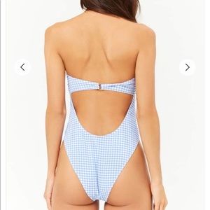 Forever 21 Swim - NWT! Blue Gingham One Piece Swimsuit Forever 21 Swim - NWT! Blue Gingham One Piece Swimsuit